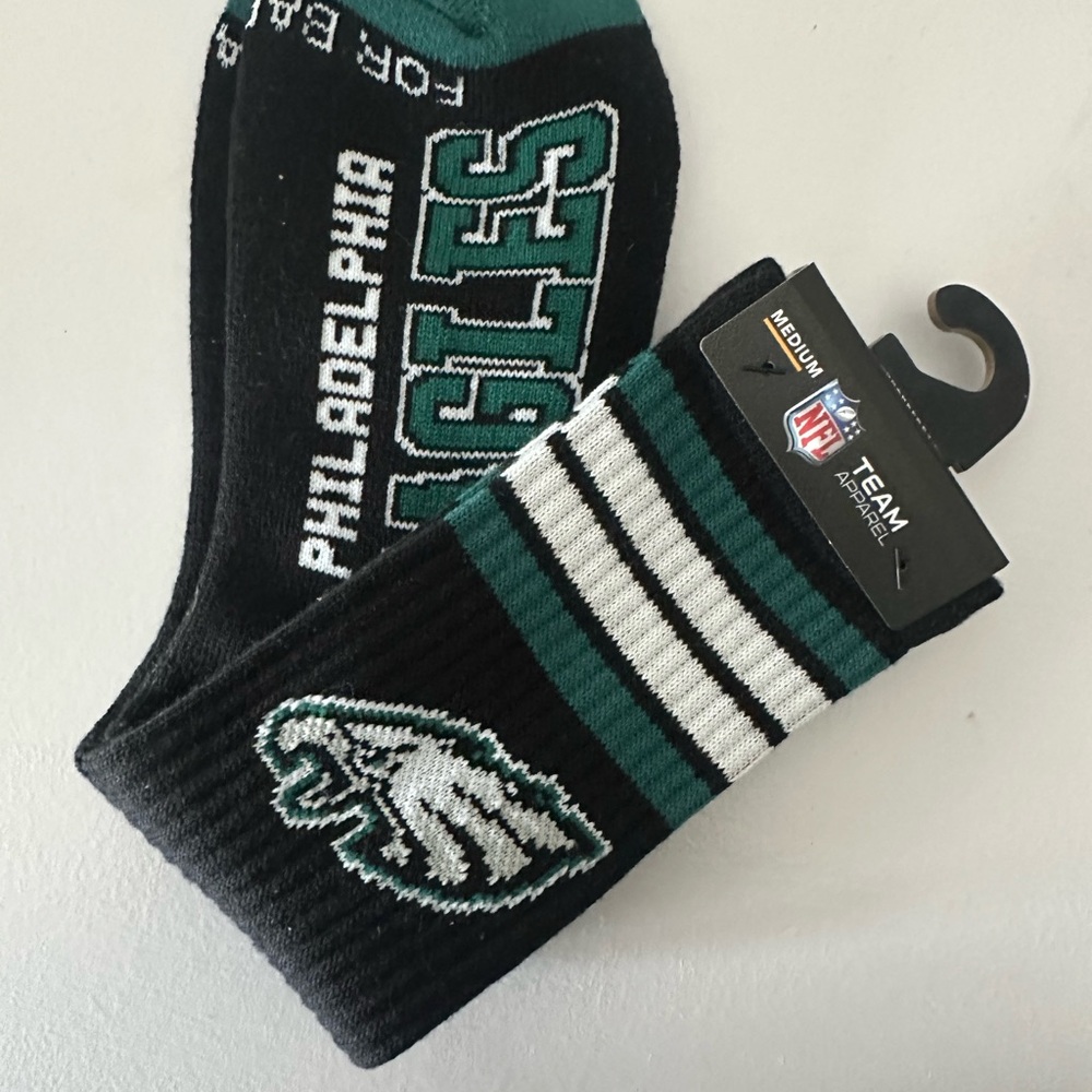 Philadelphia Eagles Black and Green Casual Socks